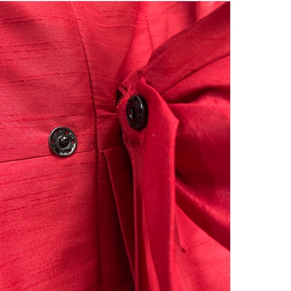 New Luli & Me Girls Red Sleeveless Pleated Full Dress - Picture 6 of 10